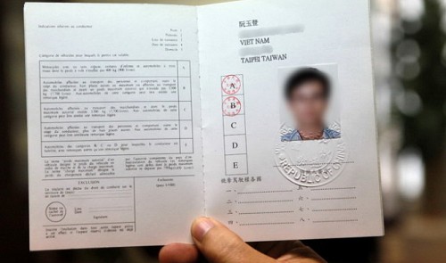 vietnamese driver license written